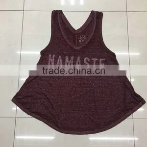 Clearance Sale Women Cotton Fitness Workout Tank Top thumbnail-1
