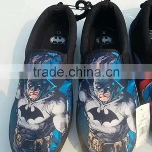 Adult Cartoon Pattern Black Canvas Shoes No Name Brand Slip On Casual Shoe Surplus Stock Liquidation thumbnail-5