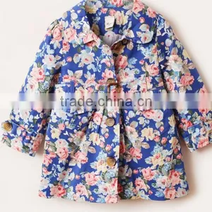 New Arrival Fashion Jacket Cotton Padded Floral Printed Girls Cotton Jacket thumbnail-1