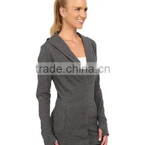 OEM Service is Provide Women 2/3 Botton Coat Fleece Fabric With Two Side Pocket Made in China thumbnail-3