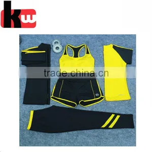 Women Fitness 95%Cotton 5%Sandex Custom Yoga Sets for Ladies thumbnail-3