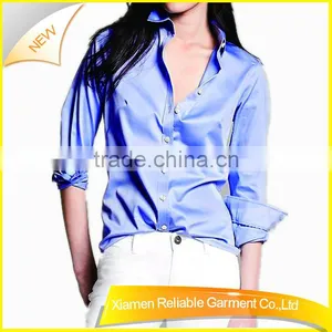 Silk Women Plain Long Sleeve Blank T-shirt thumbnail-1