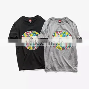 Mens Oversized Tshirt Boys Stylish T-shirt Floral Pattern Boys T-shirt Raglan T-shirt thumbnail-1