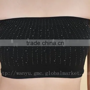 Factory Offer Sex Girls Underwear Black Sexy Tube Tops thumbnail-1