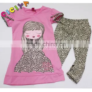 Custom Wholesale Summer Pajamas for Women Cotton Leopard Printing Pajama Set thumbnail-1