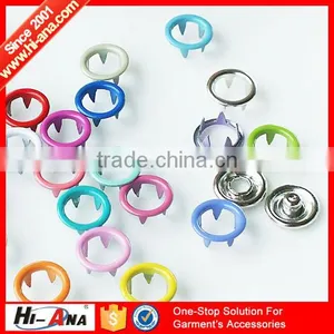 Hi-ana Button3 Over 20 Years Experience Multicolor no Sew Snap Button thumbnail-1