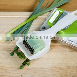 Vegetable Julienne Slicer Cutter Coriander Chopped Chopping Multi Chopper Sharp Scallion Slices Of Onion And Garlic Knife KC1130 thumbnail-2