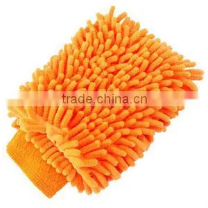 High Quality Waterproof 100%microfiber Customized Double Layers Coral Car Washing Mitts/washing Gloves in 2016 thumbnail-3