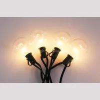 UMBRELLA LIGHT-Decorative G40 Clear Bulb Umbrella Light String 25CT thumbnail-2
