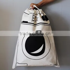 Cute Baby Toys Storage Canvas Bags Batman Bear Pattern Laundry Blanket Storage Bag Cute Wall Pocket Organizer thumbnail-3