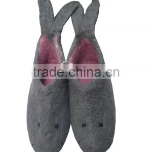 New Zealand Sheep Wool Felted Whale Shape Baby Shoe thumbnail-1
