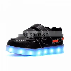 Factory Wholesale Latest Design USB Rechargeable Kids LED Luminous Light Shoes Children Kids Led Shoes Sneakers thumbnail-1