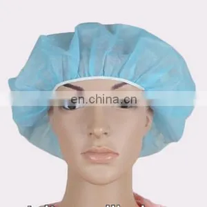 Medical Consumable Nonwovne Round Bouffant Cap For Surgical thumbnail-1
