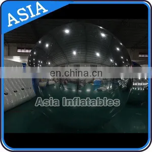 The Most Popular Inflatable Silver Mirror Round Ball for Stage Decoration, Silver Inflatable Helium Advertising Mirror Balloon thumbnail-1