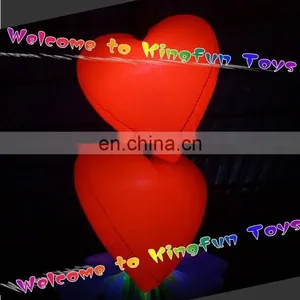 LED Hanging Inflatable Wedding Heart thumbnail-3