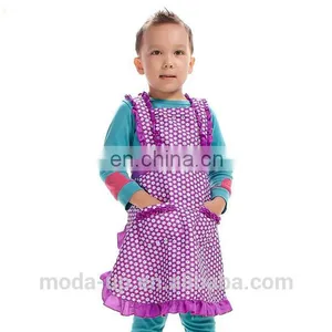 Printed Apron With Lace for Children thumbnail-5