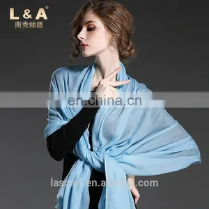 Pure Color Cashmere Scarf Shawl for Women thumbnail-1
