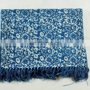 Traditional Indian Handmade Indigo Carpet Rug Home Decor Living Room Cotton Rug thumbnail-4