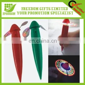 Good Advertising Promotional Give Away LED Fan Pen thumbnail-1