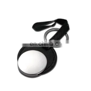 Hot Selling pu Key Chain Custom Leather Keychain With Blank Round Metal thumbnail-1