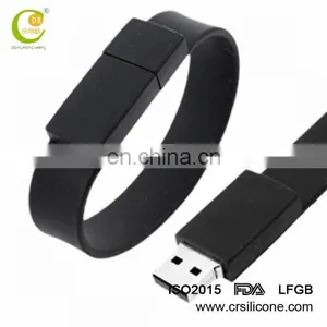 Silicon Wristband Usb Flash Drive,Emboss Logo Bracelet Usb Pendrive,Promotional Corporate Gift Bracelet Usb thumbnail-3