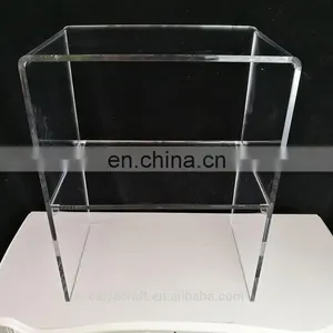 3/4" Thick Clear Acrylic Shower Bench or Stool thumbnail-3
