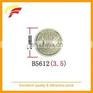 40L 25mm Round Zinc Alloy , Zamak , Metal Hand Sewing Suit Button With Enamel thumbnail-3