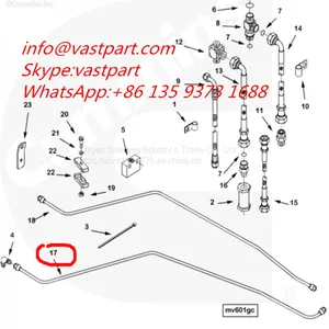 Cummins K38 Engine Flexible Hose 3627707 3632024 thumbnail-1