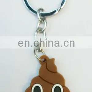 Soft PVC Emoji Keychain Poo Keychain Devil Keychain thumbnail-2