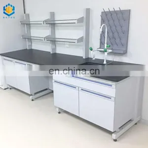 SGS Approved Lab Furniture Adjustable Work Bench Lab Table With Sink thumbnail-2