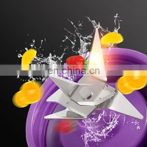 Portable Juicer Cup Personal Blender Electric USB Rechargeable Fruit Juicer Blender Smoothies Shakes Mini Travel Plastic Bottle thumbnail-4