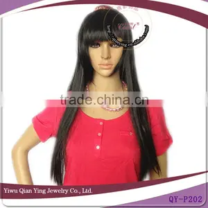 Cheap Long Straight Black Straight Japanase Girls Cospaly Hair Wigs thumbnail-1