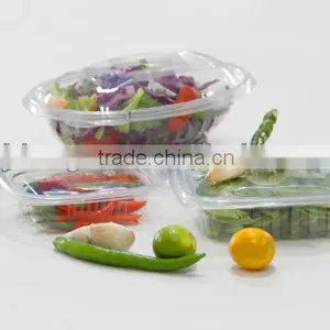 Disposable PET Food Container With Lid .clear Plastic Deli Box.,clear PET Fruit Container,plastic Vegetable Box thumbnail-1