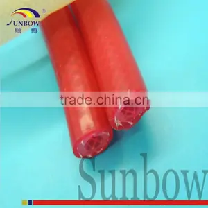 4.0MM I.D Fiber FDA Approval Braid Reinforced High Temperature Silicone Rubber Tubing/Tube For Coffee Maker thumbnail-3