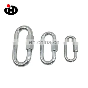 JingHong New Design Outdoor Climbing Zinc Plated Quick Link Hook thumbnail-4