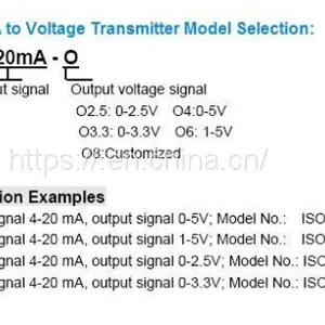 ISO 4-20mA-O6 2-Wire Passive 4-20mA to Voltage Signal Isolation Converter thumbnail-4