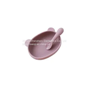 Weiqi Manufacture Silicone Baby Plate Bowl With Spoon thumbnail-5