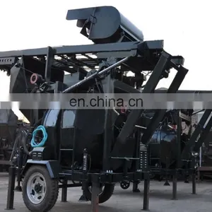Tunnel Pto Driven Free-fall Reversing Drum Concrete Mixer With Elevator High Quality Diesel and Electric in One Concrete Mixer thumbnail-2