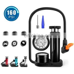 Foot High Pressure Pump Mini Portable Electric Car Bicycle Motorcycle Car Household Pedal Air Pump thumbnail-1