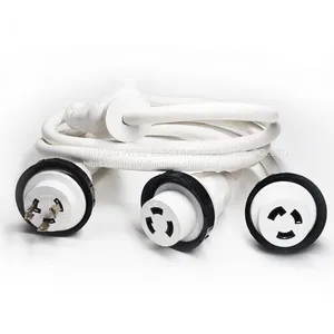 Marine Shore Adapter Cord Set STW 10/3 1FT Y-Adaport 30A to 30A thumbnail-1