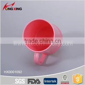 Plastic Funny Printed Red Coffee Cups With Handle thumbnail-5