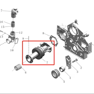 For Yutong Spare Parts for Buses 8500-02832 Water Pump 24v Bus Water Pumps thumbnail-5