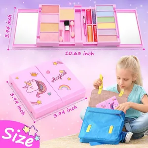 Wholesale Kids Makeup Sets for Girls Make up Kit Girls Toys Cosmetics Set for Perform Make up Kids Diy Art Supplies thumbnail-2