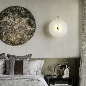 Modern Luxury Alabaster Lamp​ Hotel Wall Sconce Artdecolite Lighting thumbnail-5