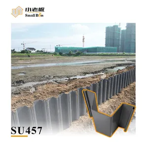 Plastic Sheet Pile U Type Seawall Retaining Wall PVC Sheet Pile Vinyl Sheet Piling for River Water Control Solution thumbnail-1