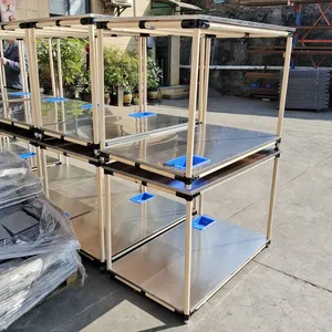 Jinchuan Non-standard Steel Lean Tube Trolley, Flexible Customization, Strong Adaptability, Easy Assembly, Flexible Transformation thumbnail-3