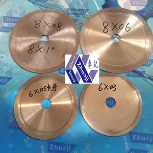 China Factory 6-20 Inch Industrial Diamond Cutting Disc / Wheel for Gem Industry thumbnail-1