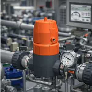 PVC Diaphragm Valve Fail Safe Close FC for Water Treatment Chemical System thumbnail-4