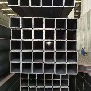 Solid and Reliable Black Hollow Section 40x40mm 6m Length Square And Rectangular Tube Steel Pipe thumbnail-2