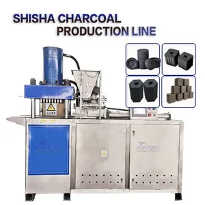 Low Noise Full Automatic Shisha Charcoal Production Line Hookah Disc Briquette Machine EPC thumbnail-1